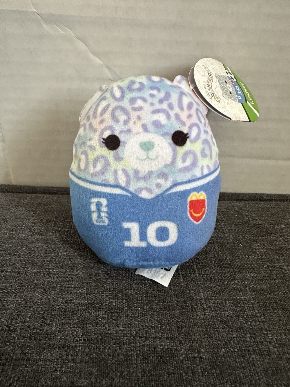 McDonald’s Squishmallows FIFA World Cup 2026 Lindsay #10 Happy Meal Plush Tag